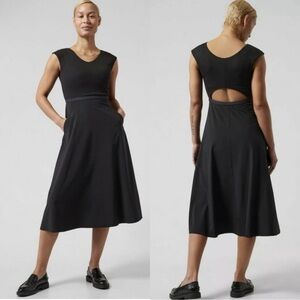 Athleta Ryder Cutout Midi Dress size 3X Black
